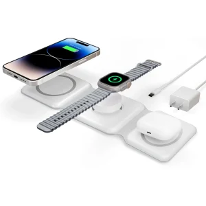 Magnetic Wireless Charger 3 In 1 Travel Charging