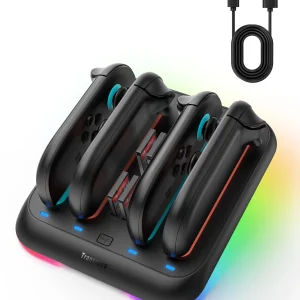 Dual-sided Charging Dock for Nintendo Switch2 with Foldable Stand Fast Charging