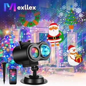 Halloween Christmas Projector Lights Outdoor  with Color Patterns, Timer & Remote for Party