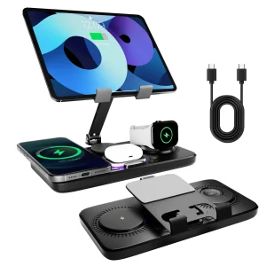 7 in 1 Wireless Charger Station Multiple Devices For iPhone iPad and Apple Watch-iPhone Fast Charge