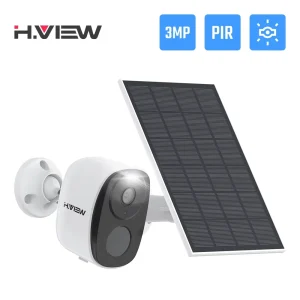 PIR Battery Powered Security Camera with Spotlight Siren