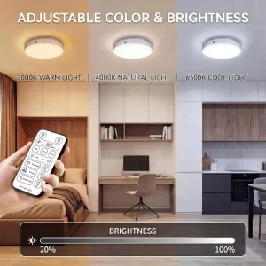 Rechargeable Motion Sensor Ceiling Light with Remote