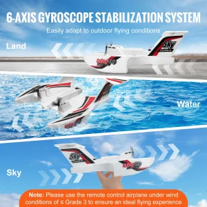 Radio Control Aircraft RC Glider Water Land Flying Airplane