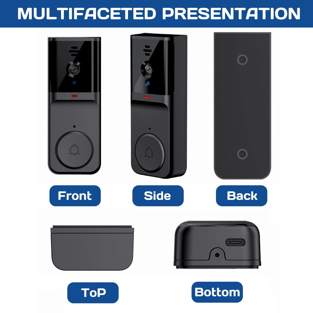 4.3″ Wireless Video Doorbell with 2-Way Talk & Night Vision — No Wi-Fi Needed - Image 8