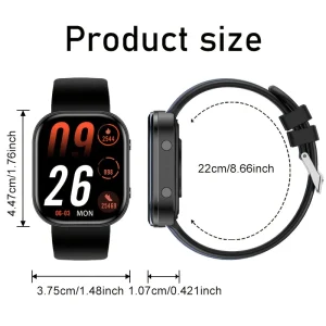 New Smart Watch, Unisex with Calls & Fitness Tracking - Thumbnail Image 7