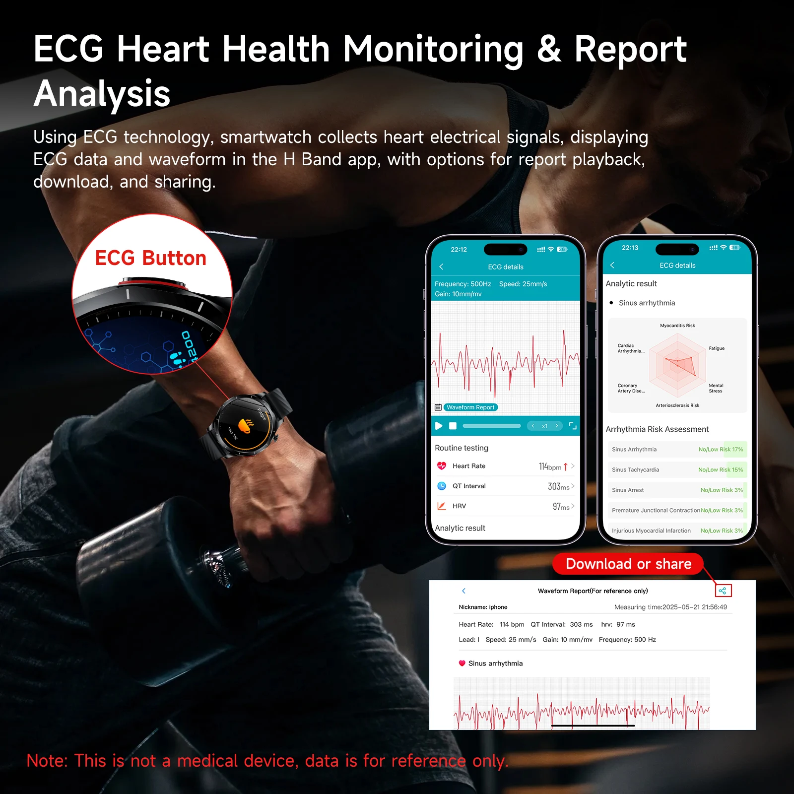 ECG+PPG Health & Fitness Smartwatch for Men and Women - Image 2