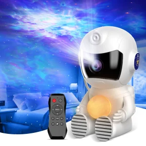 Astronaut Galaxy Projector Night Light with Timer