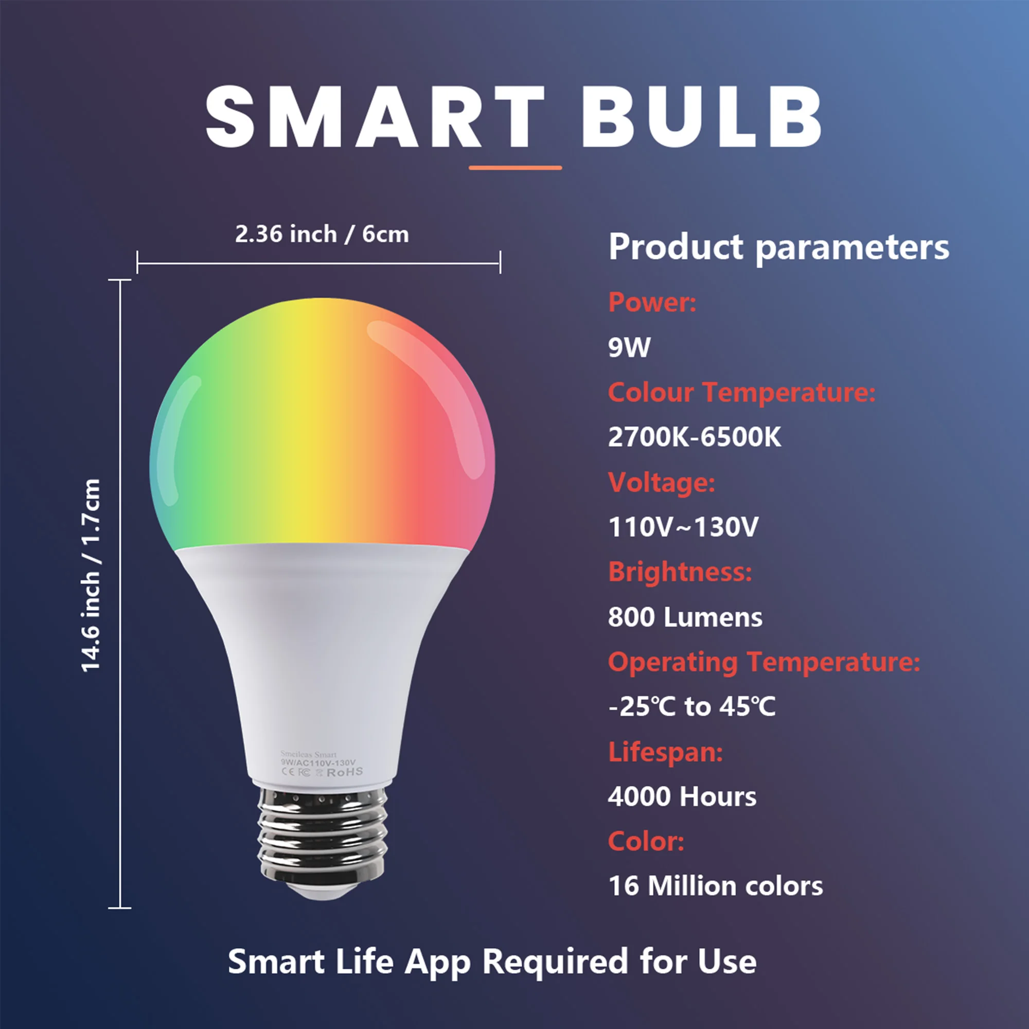 4-Pack RGB Music-Sync Smart Bulbs - Image 8