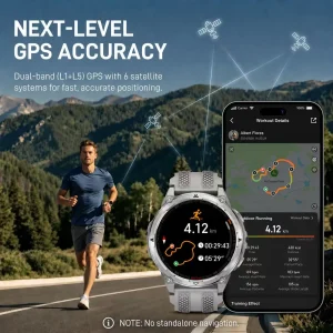 KOSPET ORB 2 Rugged GPS Smartwatch with AMOLED Display - Thumbnail Image 3