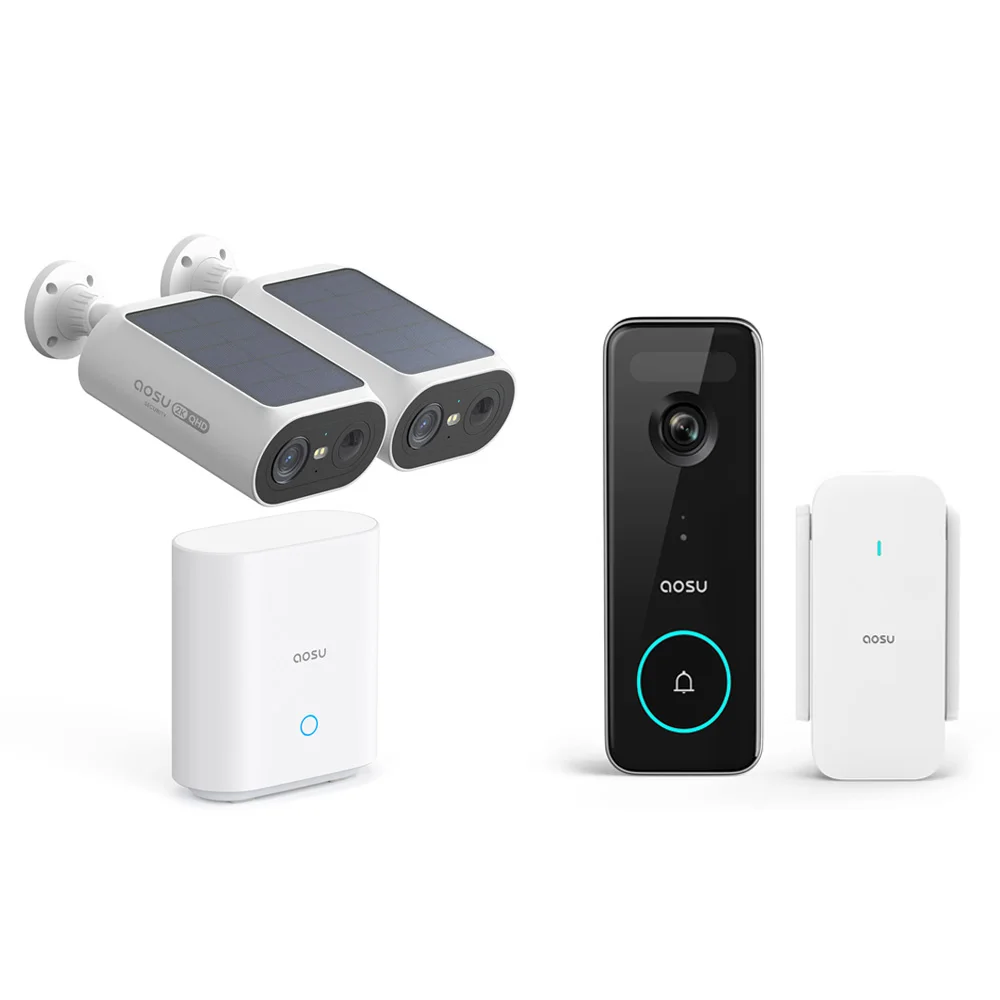AOSU Solar Security Camera & Video Doorbell System - Image 7