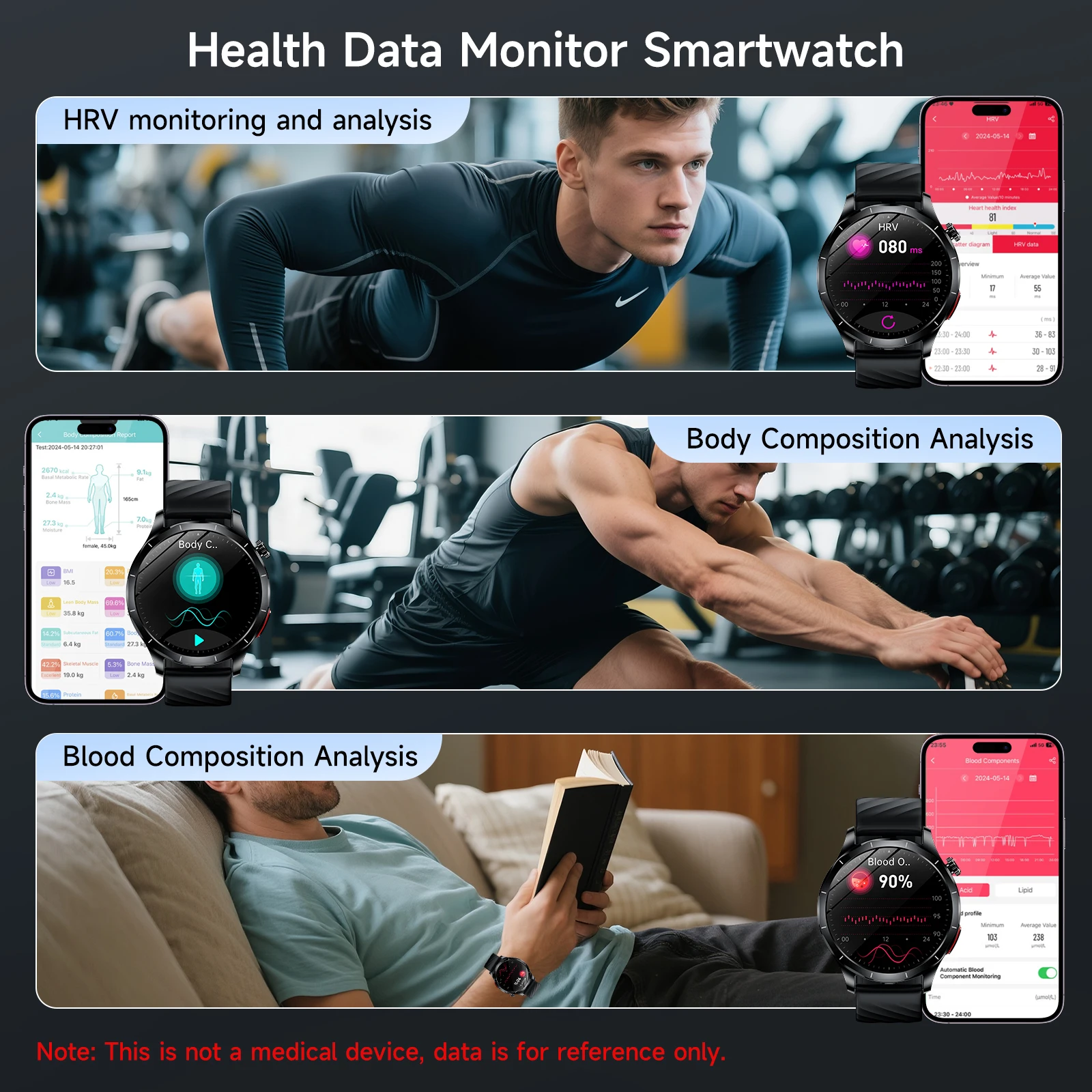 ECG+PPG Health & Fitness Smartwatch for Men and Women - Image 3