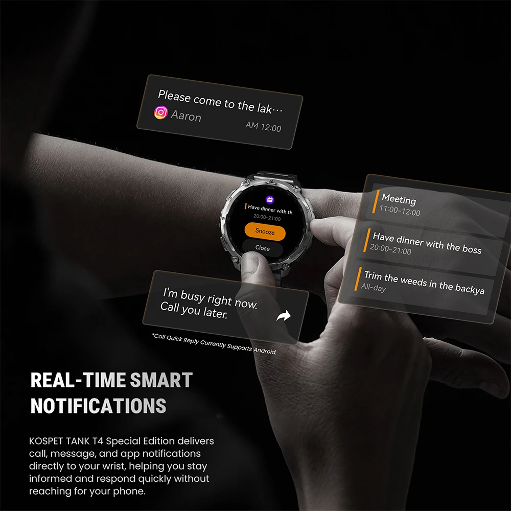 KOSPET TANK T4 GPS Military Smartwatch. - Image 6