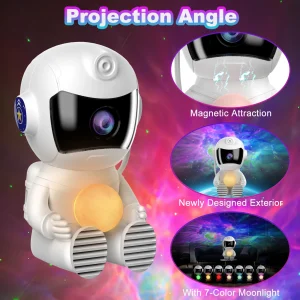 Astronaut Galaxy Projector Night Light with Timer - Thumbnail Image 3