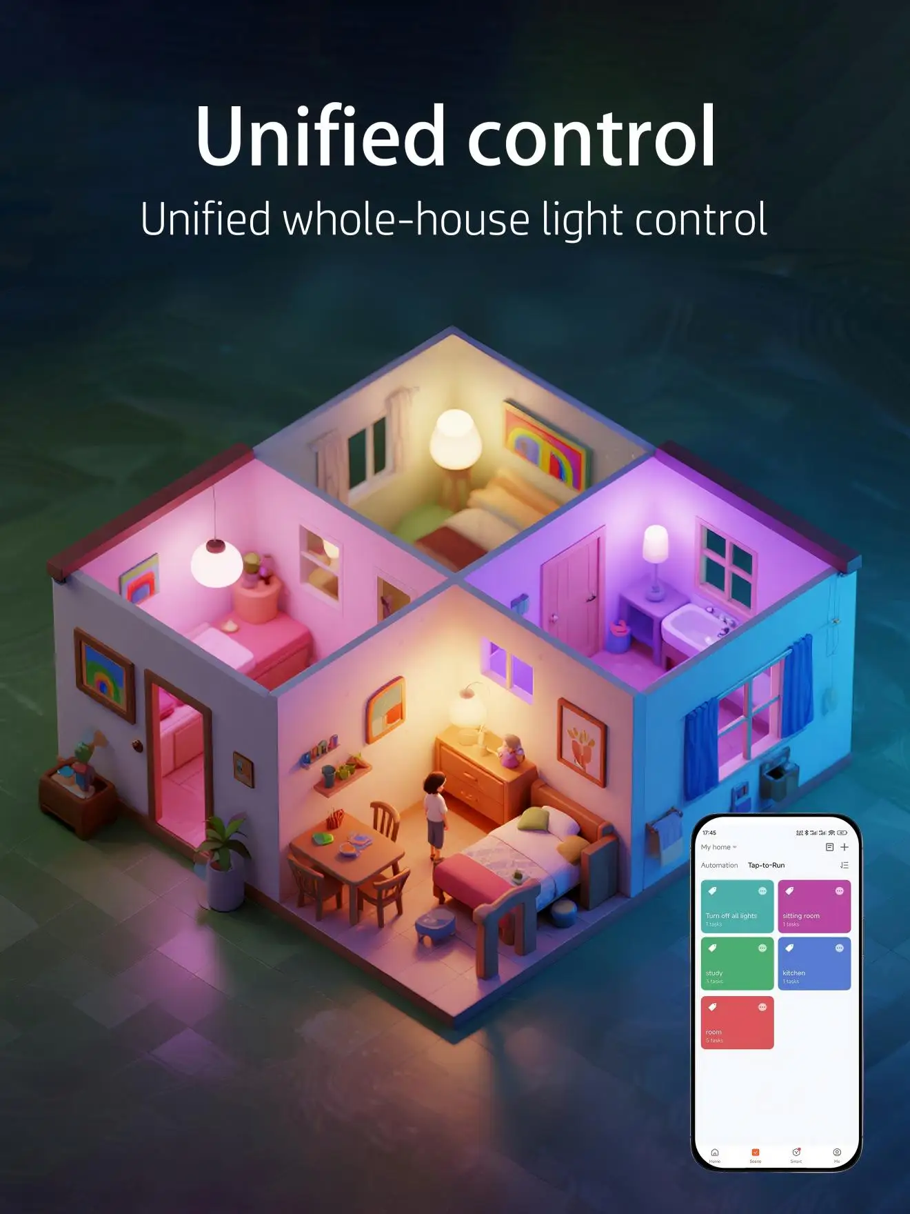 4-Pack RGB Music-Sync Smart Bulbs - Image 2