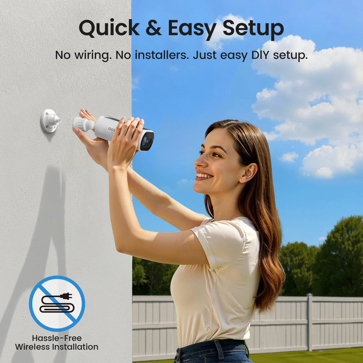 AOSU Solar Security Camera & Video Doorbell System - Image 4
