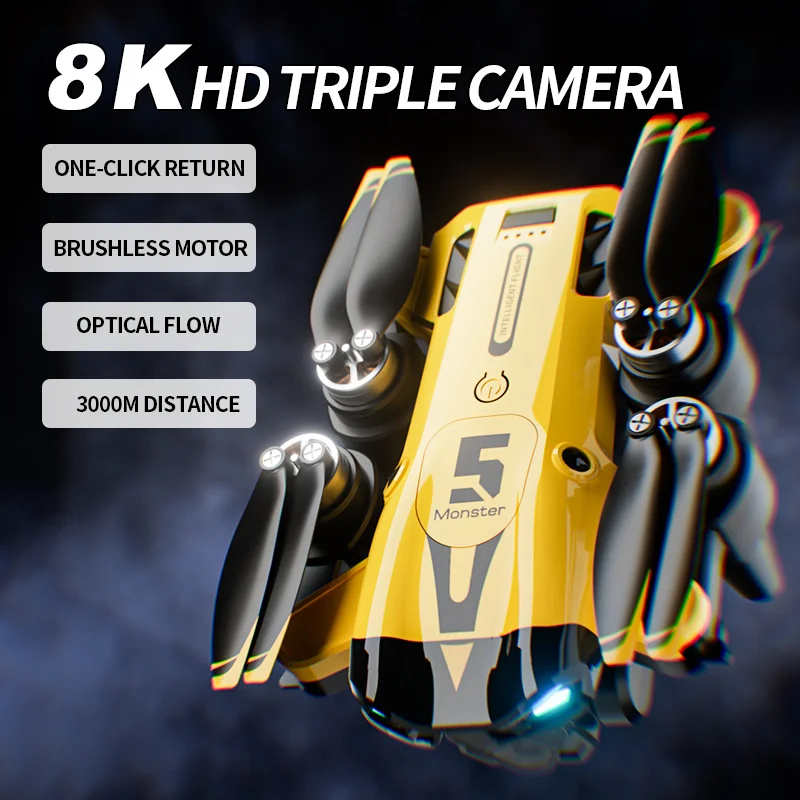 8K Dual-Camera Drone with Gesture Control - Image 1