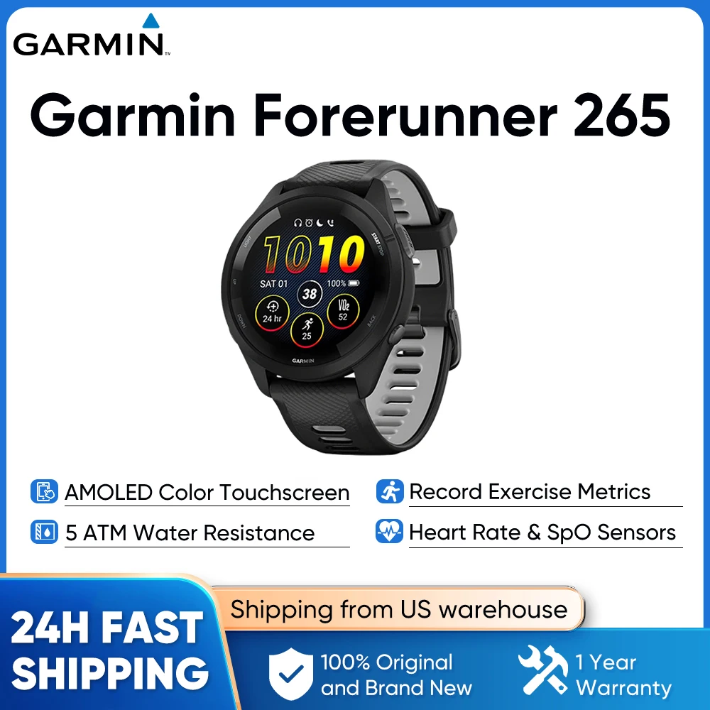 Garmin Forerunner 265 GPS Fitness Smartwatch - Image 3