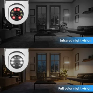 2MP WiFi Bulb Security Camera with AI Tracking & Night Vision Two Way Audio Baby Monitor Indoor. - Thumbnail Image 2