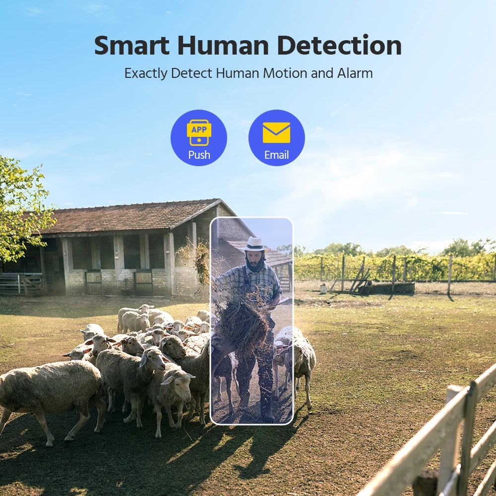 ANNKE 4MP Solar Security Camera with Human Detection, Color Night Vision & Two-Way Talk. - Image 4