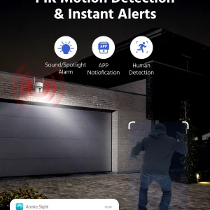ANNKE 4MP Solar Security Camera with Human Detection, Color Night Vision & Two-Way Talk. - Thumbnail Image 10