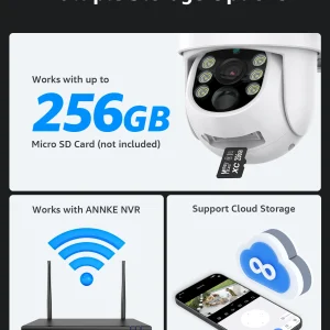 ANNKE 4MP Solar Security Camera with Human Detection, Color Night Vision & Two-Way Talk. - Thumbnail Image 11