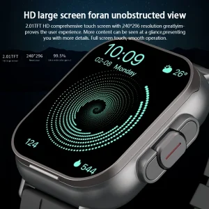 2-in-1 smartwatch with wireless earphones, health tracking, music, and sports modes. - Thumbnail Image 4
